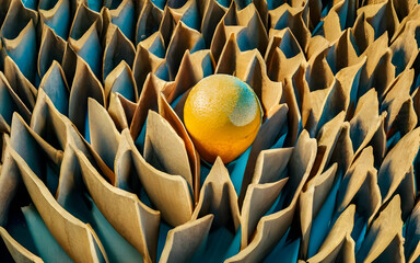 Fototapeta premium 3D render abstract background futuristic wallpaper design digital assets gradient bright colors ai generative