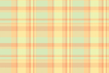 Seamless fabric check of textile pattern plaid with a texture tartan vector background.