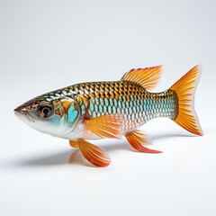 Fototapeta premium Full View Wrasseon A Completely , Isolated On White Background, For Design And Printing