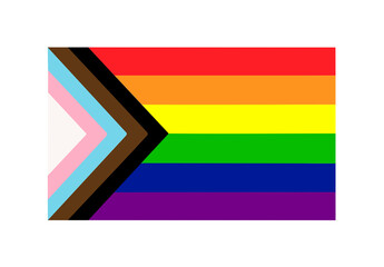 LGBT History month October 2023 pride flag design