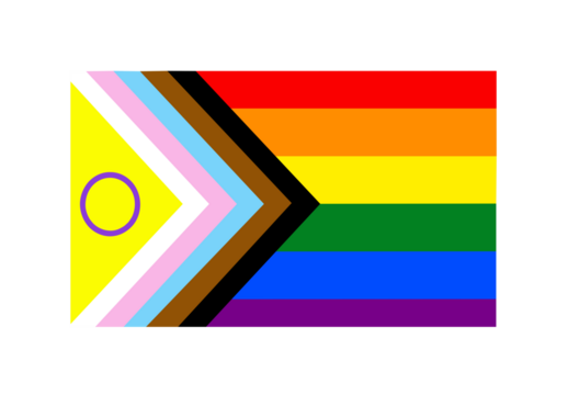 New intersex inclusive progress pride flag 2025