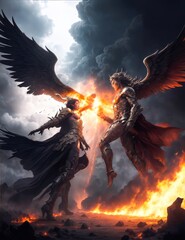 Clash of Demons from Hell. War of the Underworld. Fallen Angels. War of the Worlds.
