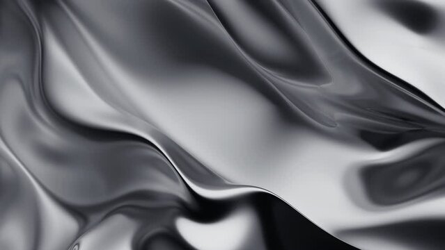 Abstract 3d design, silver colored background, 4k seamless looped video