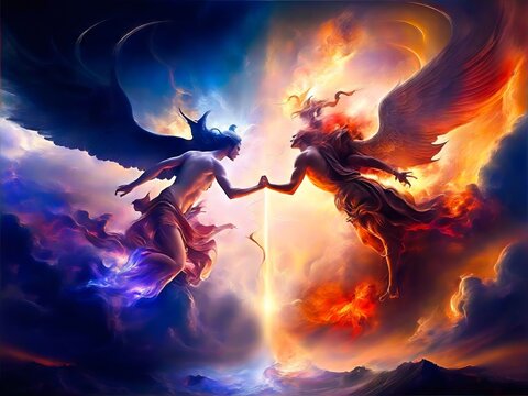 Clash of Demons from Hell. War of the Underworld. Fallen Angels. War of the Worlds.