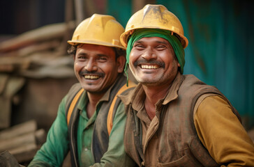 Fototapeta premium Strong Competent Men In The World's Toughest Jobs Digital Art Illustration Wallpaper Background Journal AI