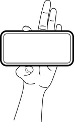 Hands of people using mobile