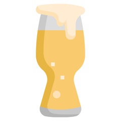 beer glass filled outline icon,linear,outline,graphic,illustration