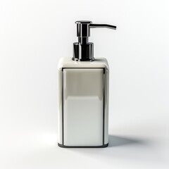 Obraz premium Full View Soap Dispenser On A Completely , Isolated On White Background, For Design And Printing
