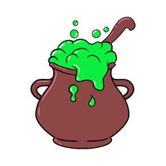 Furnace halloween vector 