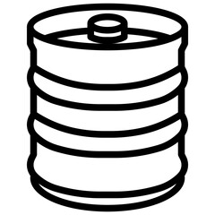 beer keg filled outline icon,linear,outline,graphic,illustration