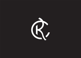 CR letter logo design and initial logo - obrazy, fototapety, plakaty
