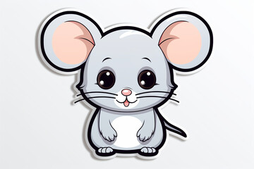 Obraz na płótnie Canvas vector sticker design, a mouse