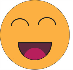 This is vector   smile emoji. Ii is  editable 