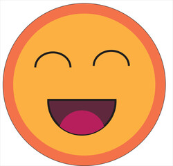 This is vector   smile emoji. Ii is  editable 