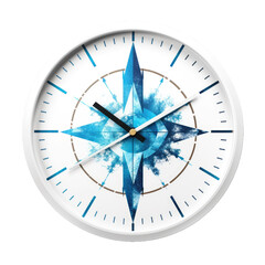 Wall Clock blue arrow on transparent background