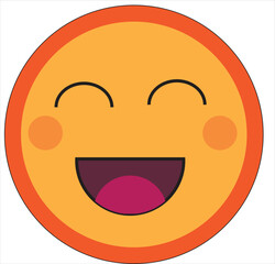 This is vector   smile emoji. Ii is  editable 
