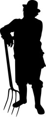 farmer silhouette