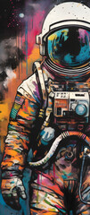 Fototapeta premium astronaut wall art