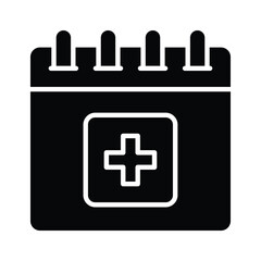 Calendar with add symbol ready to use vector