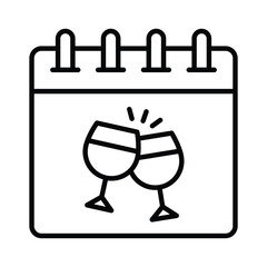 Obraz premium Cheers, party time vector design, isolated on white background