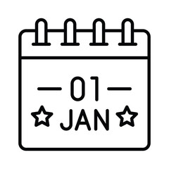 New year calendar vector design in modern style