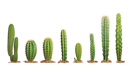 cactus isolated on transparent background cutout