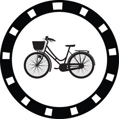 bicycle silhouette vector