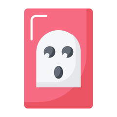 horror style flat icon