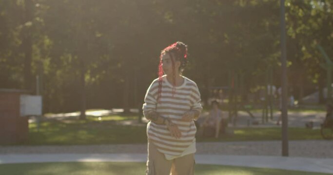 Students play with ball. Healthy Lifestyle: outdoor game aligns with healthy lifestyle, promoting physical fitness and mental well-being, offers alternative to screen time and sedentary activities. 