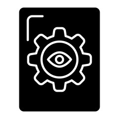 Biochemical Style Glyph Icon