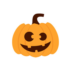 Eerie Halloween Pumpkin Emoticon: Creepy Expression