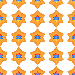 Pattern cookie with flag country Armenia in tasty biscuit