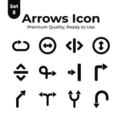 Well designed arrows vectors set, ready for premium use