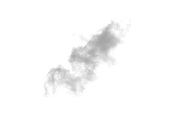 white cloud smoke on transparent background