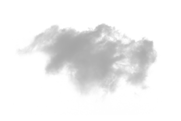 white cloud smoke on transparent background