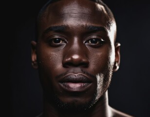 Close up portrait of African American for diversity concept