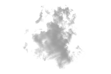 white cloud smoke on transparent background
