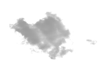 white cloud smoke on transparent background