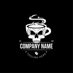 skull and cup logo