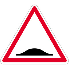 Panneau de danger - Ralentisseur de type dos d'&acirc;ne - A2b