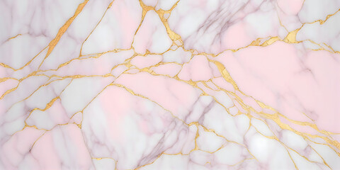 Natural Marble Stone Texture Background, Light Pink Colored Marble With Golden Curly Veins, It Can Be Used For Interior-Exterior Home Decoration and Ceramic Tile Surface. generative ai.