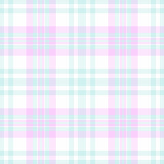 Tartan seamless background of textile fabric texture with a check plaid vector pattern.