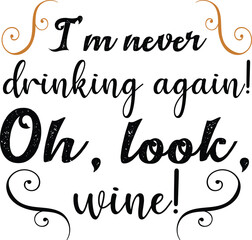 Drinking tshirt design