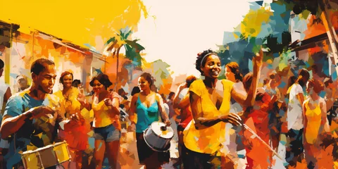 Fotobehang Carnival Rio de Janeiro © xartproduction
