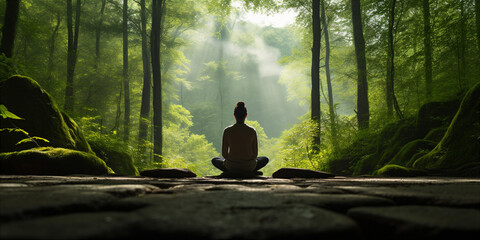 Meditation in the forest