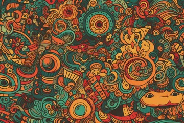 Wallpaper infinity of fun colors pattern