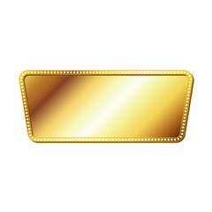 Gold decorative frame with flashy design