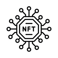 NFT technology vector design ready for premium download