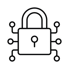 Check this premium icon of digital lock in trendy style