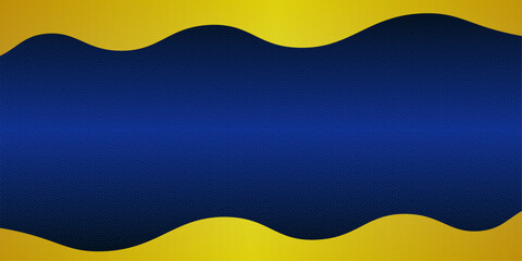 青海波文様　濃い青と金色の背景イラスト